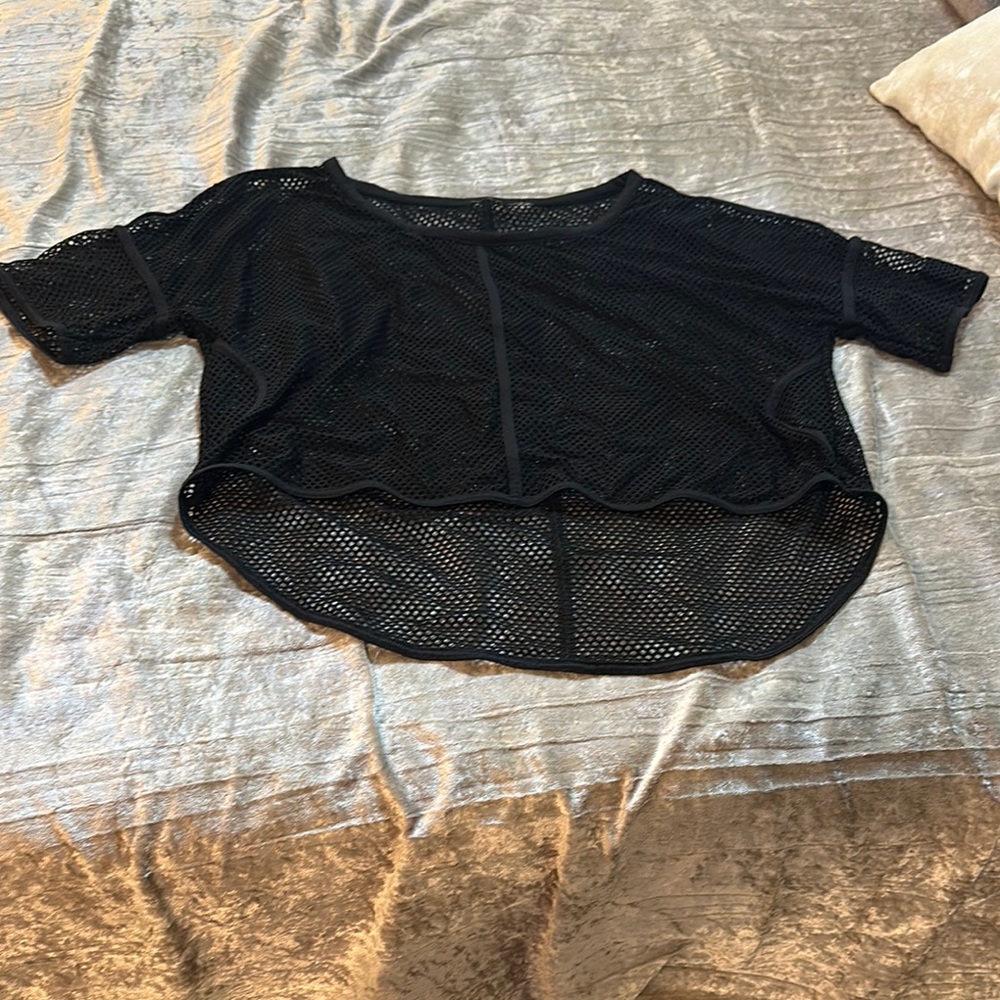 Black Mesh Women's Top